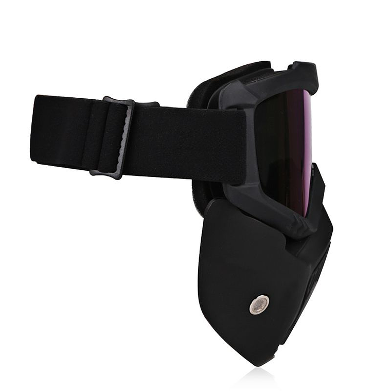 Gafas Careta Motociclismo Desmontables Motocross Negro 2