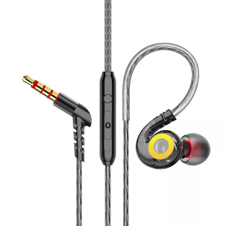 Audífonos UBMD Alambricos In-Ear Cancelación Ruido Gamer 558 Negro 1