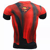 Camiseta UBMD Diseño Superhéroe Slim Fit SPM 3D Negro Rojo