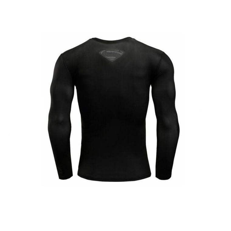 Camiseta UBMD Diseño Superhéroe Manga Larga Slim Fit SPM Negro 2