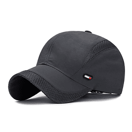 Gorra Beisbol Hombre Deportiva Transpirable Z0159 Gris