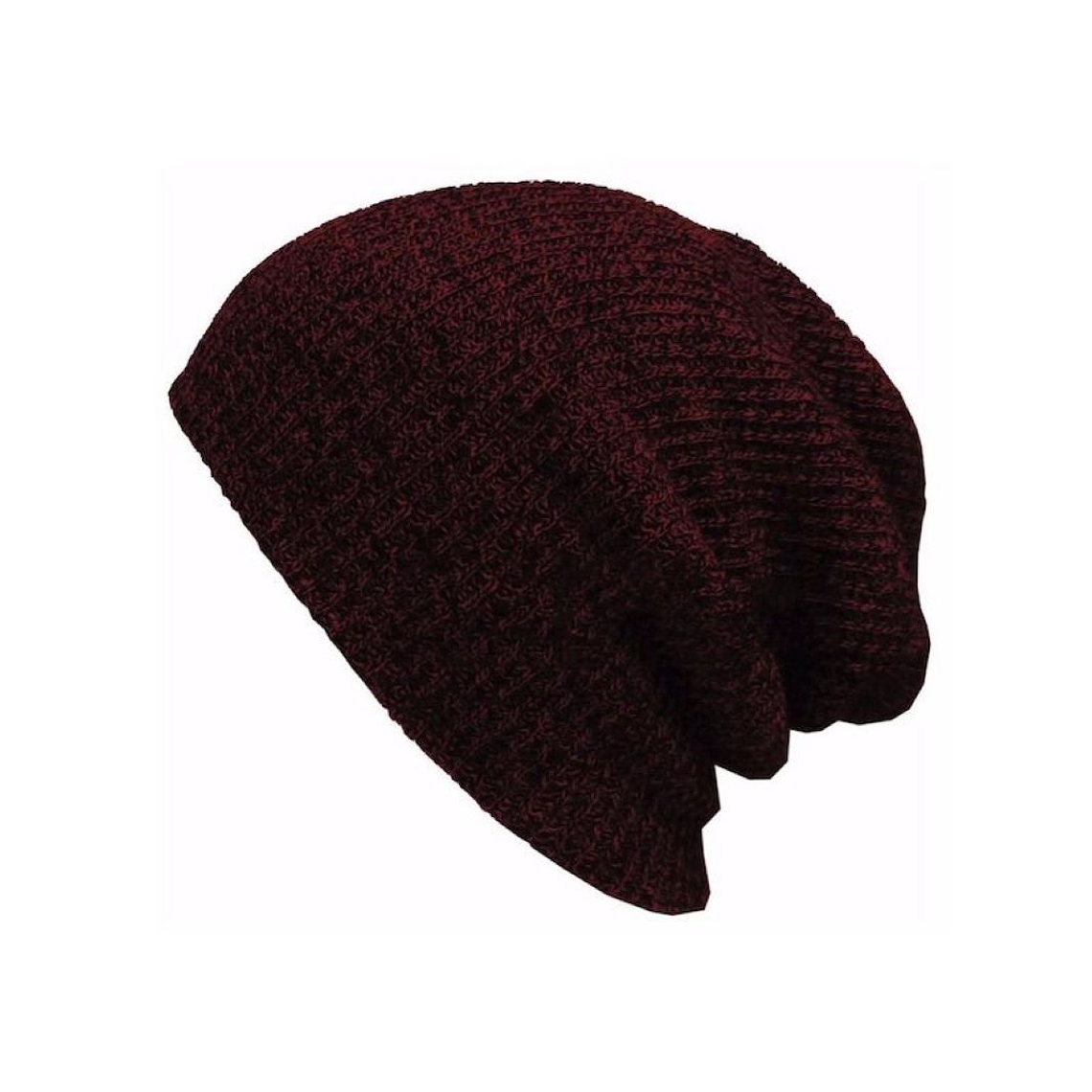 Gorro Beanie Punto Calido Acrilico Unisex 221 Vinotinto 1