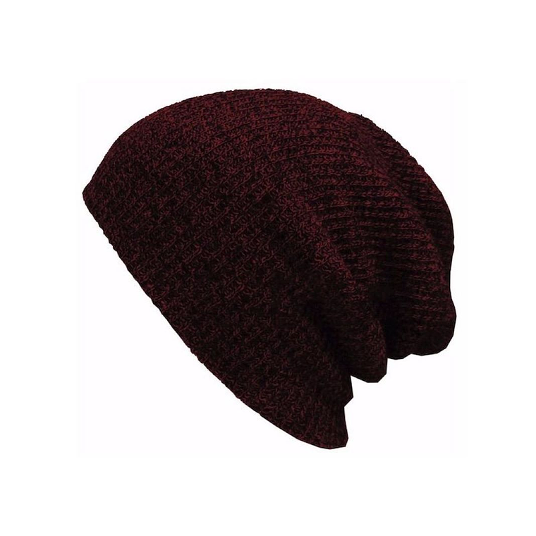 Gorro Beanie Punto Calido Acrilico Unisex 221 Vinotinto 1