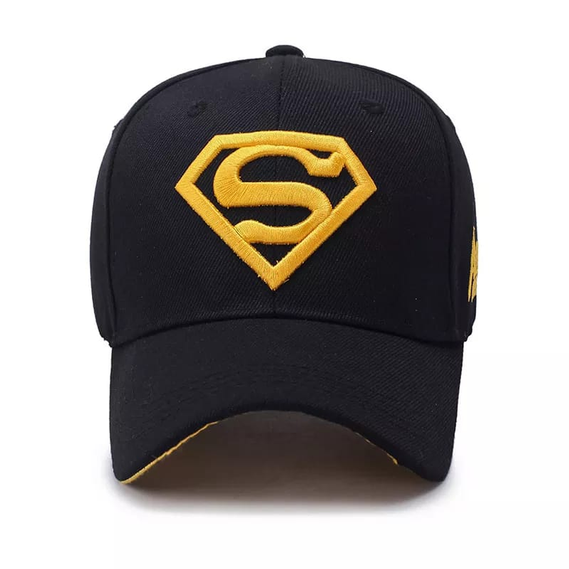 Gorra Beisbol Superman Poliester Negro Amarillo 1