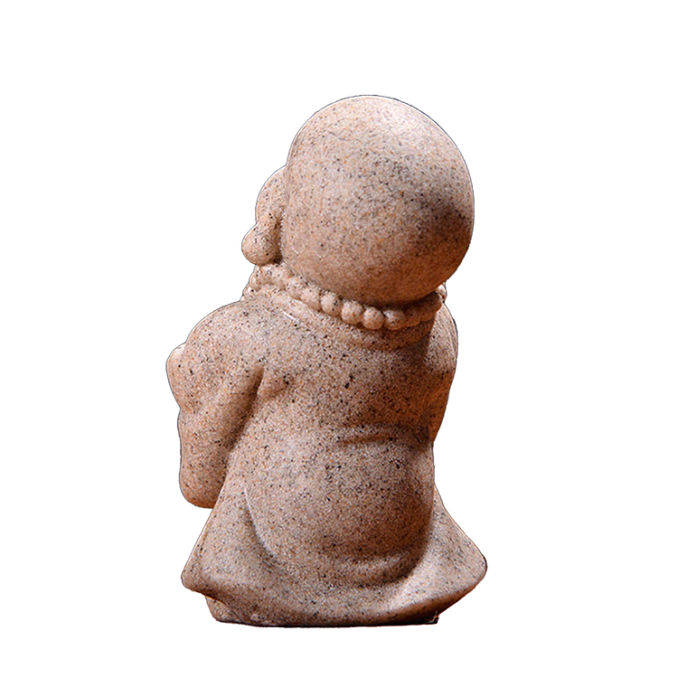 Estatua Monje Oracion UBMD Piedra Arenisca BH29421 2