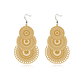 Aretes Filigrana UBMD Mujer Flor Geometrica Apilada BH32421 - Miniatura 1
