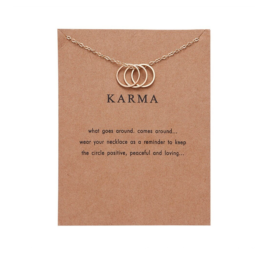 Collar Dije Mujer Circulos Dorados Referencia Karma BH33421 1