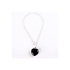 Collar Cristal Mineral UBMD Mujer Corazón Obsidiana NS0101