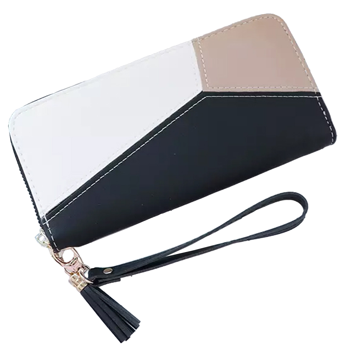 Billetera Larga UBMD Mujer Eco Cuero Geométrica ZA1001 Azul 2