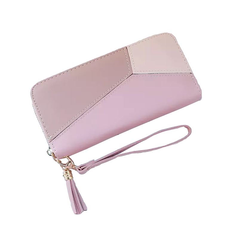 Billetera Larga UBMD Mujer Eco Cuero Geométrica ZA1001 Azul 4