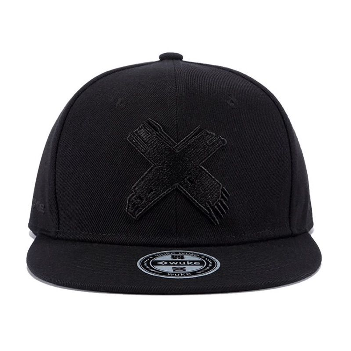 Gorra Plana Beisbol Hip Hop Unisex Algodon Bordado 3D Negro 1