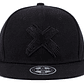 Gorra Plana Beisbol Hip Hop Unisex Algodon Bordado 3D Negro - Miniatura 1