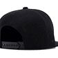 Gorra Plana Beisbol Hip Hop Unisex Algodon Bordado 3D Negro - Miniatura 2