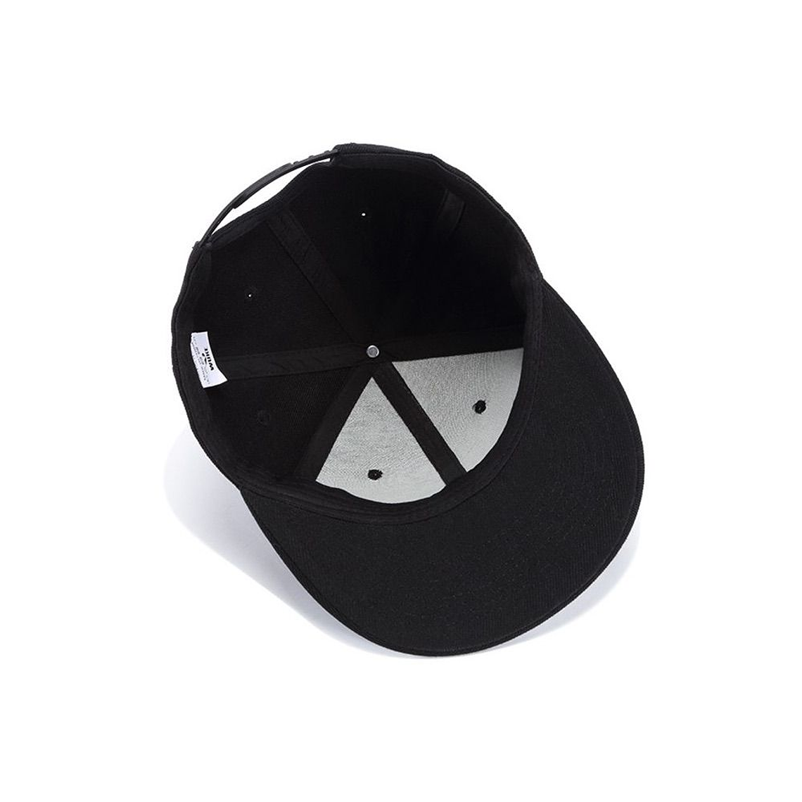 Gorra Plana Beisbol Hip Hop Unisex Algodon Bordado 3D Negro 3