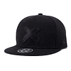 Gorra Plana Beisbol Hip Hop Unisex Algodon Bordado 3D Negro