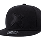 Gorra Plana Beisbol Hip Hop Unisex Algodon Bordado 3D Negro - Miniatura 4