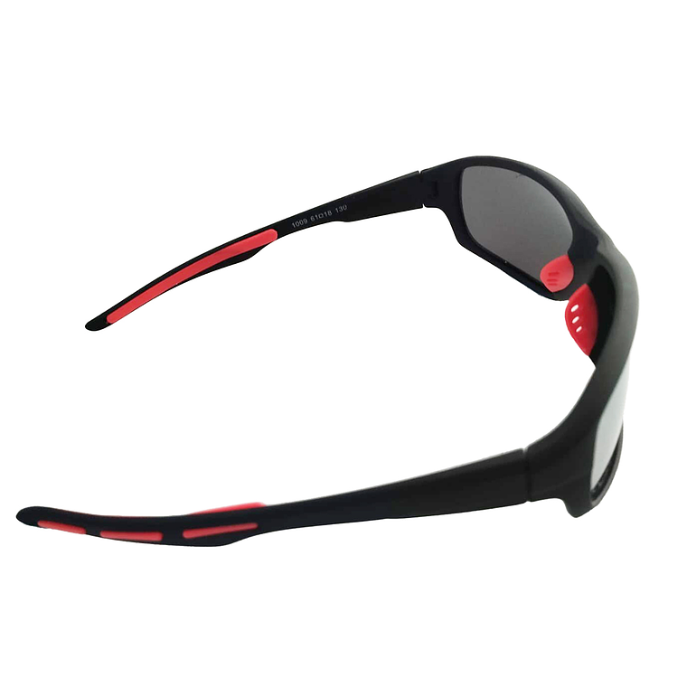 Gafas De Sol UBMD Polarizadas Deportivas Para Ciclismo 1009 Negro Rojo 3