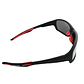 Gafas De Sol UBMD Polarizadas Deportivas Para Ciclismo 1009 Negro Rojo - Miniatura 3