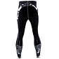 Conjunto Deportivo Compresion Hombre Camiseta Pantalon 746 Negro - Miniatura 5