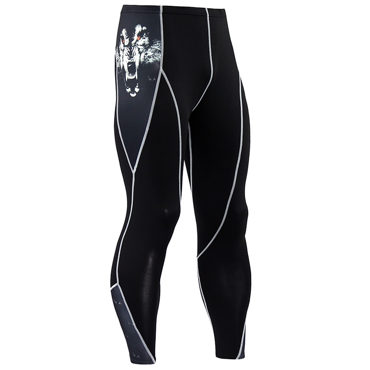 Conjunto Deportivo Compresion Hombre Camiseta Pantalon 721 Negro 4