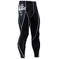 Conjunto Deportivo Compresion Hombre Camiseta Pantalon 721 Negro - Miniatura 4
