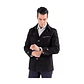 Chaqueta Hombres Casual Slim Fit Algodon Abrigo 8888 Negro - Miniatura 4