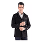 Chaqueta Hombres Casual Slim Fit Algodon Abrigo 8888 Negro - Miniatura 5