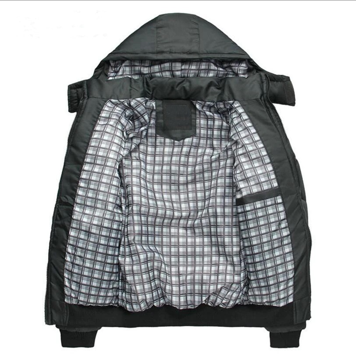 Chaqueta Hombre Invierno Abrigo Gruesa 888 Negro 2