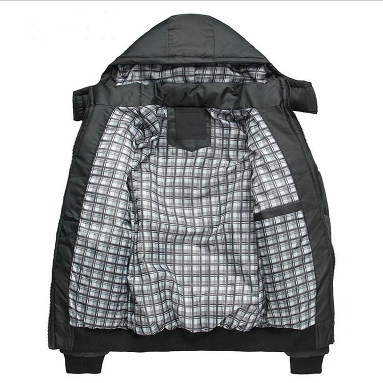 Chaqueta Hombre Invierno Abrigo Gruesa 888 Negro 2