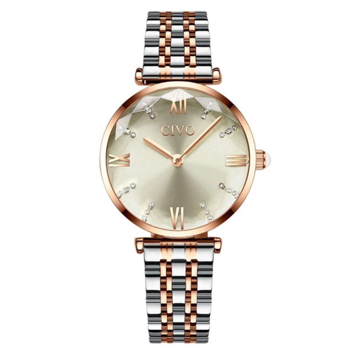 Reloj Mujer Lujo Dial Acero Inoxidable SHENGKE 0095 26