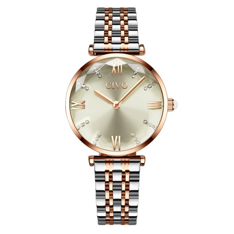 Reloj Mujer Lujo Dial Acero Inoxidable SHENGKE 0095 26