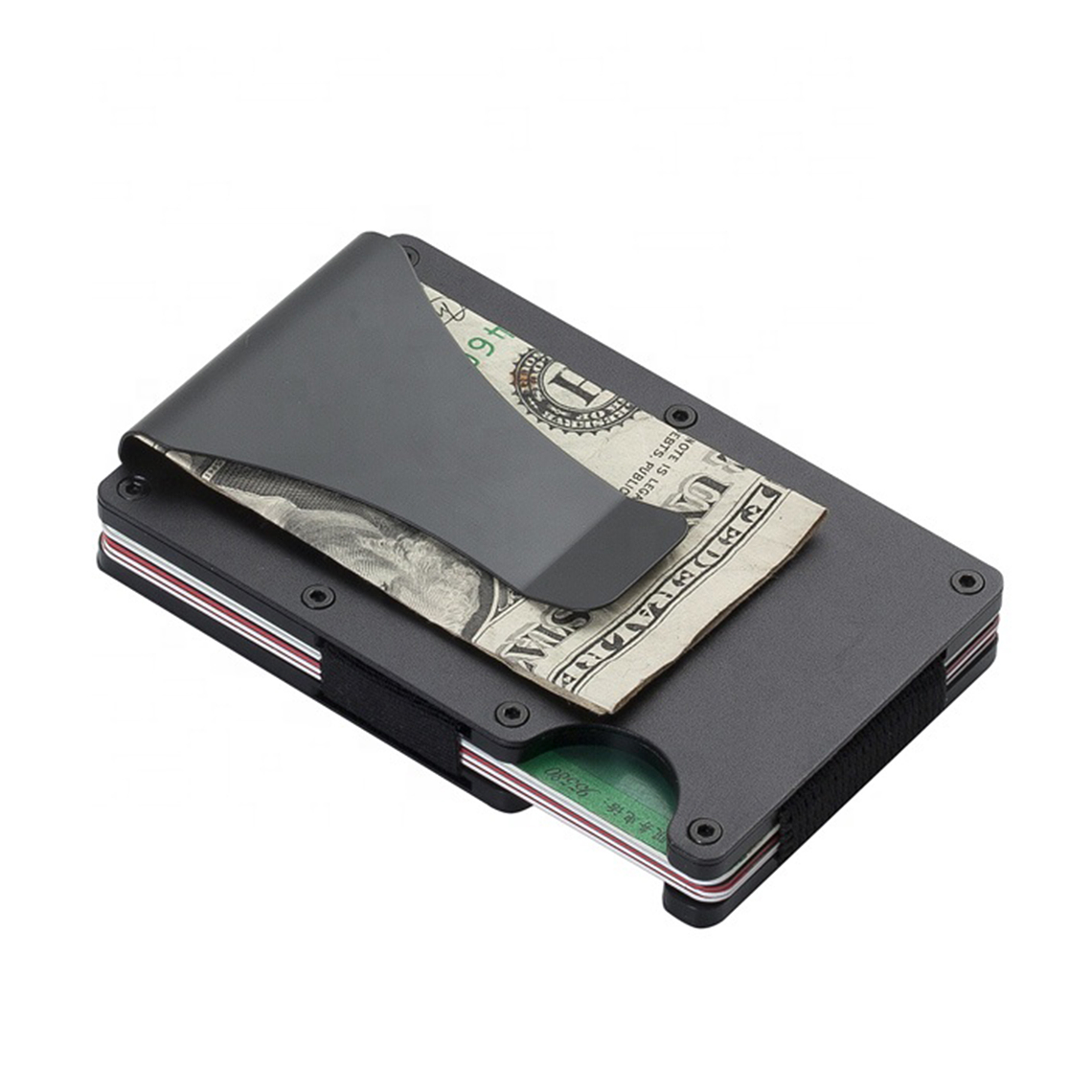 Billetera Monedero Hombre Cuero Bloqueo RFID Cremallera 4208 19