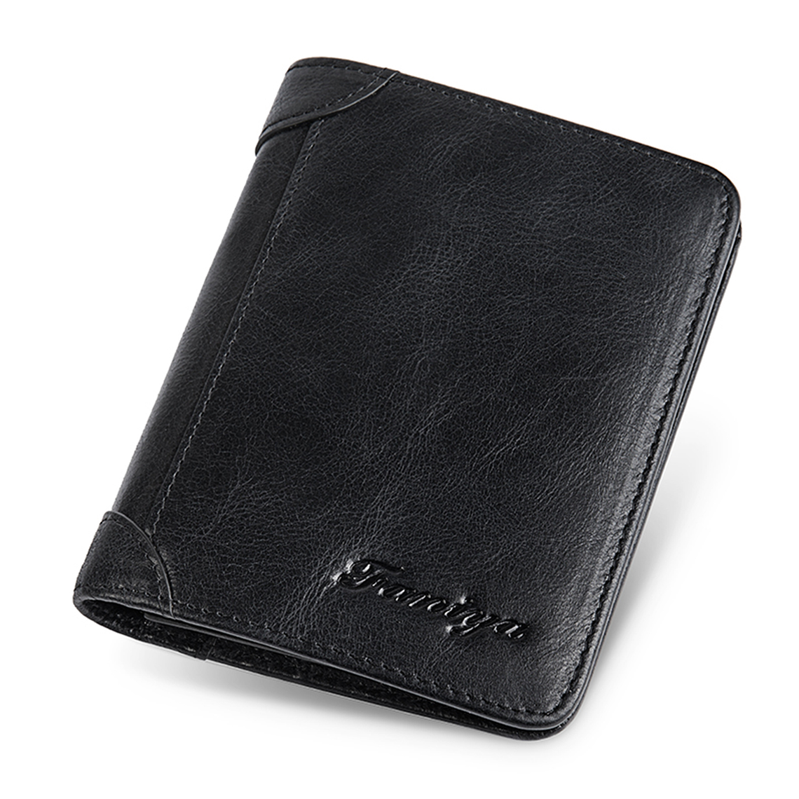 Billetera Monedero Hombre Cuero Bloqueo RFID Cremallera 4208 25