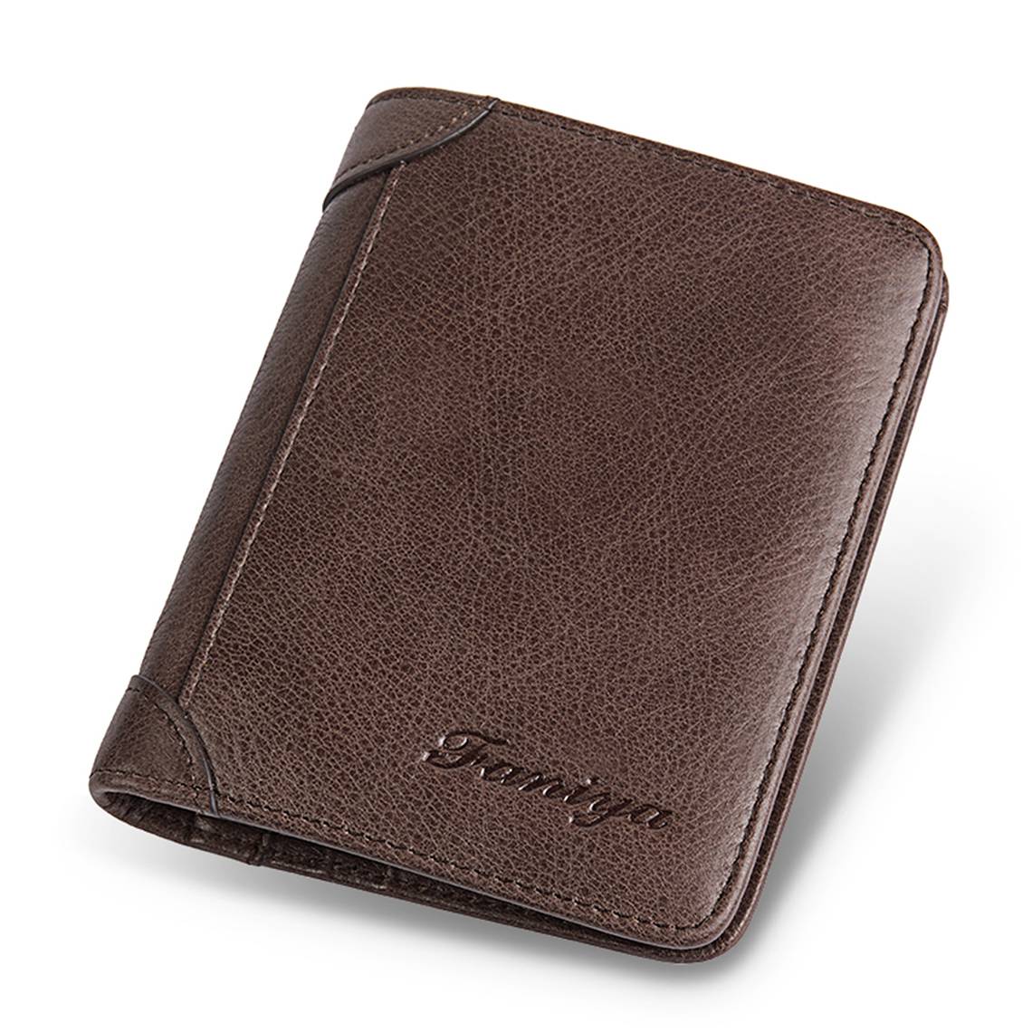 Billetera Monedero Hombre Cuero Bloqueo RFID Cremallera 4208 26