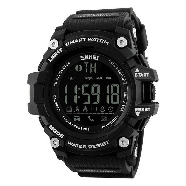 Smartwatch Digital SKMEI 1227 Luz Fondo Negro 