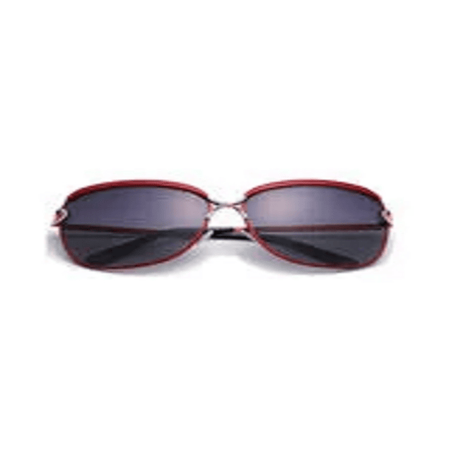 Gafas Lentes Sol Mujer Ovaladas Uv400 8702 Rojo