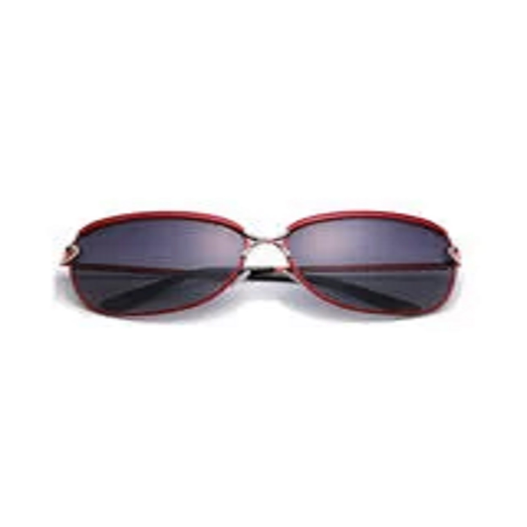 Gafas Lentes Sol Mujer Ovaladas Uv400 8702 Rojo 2