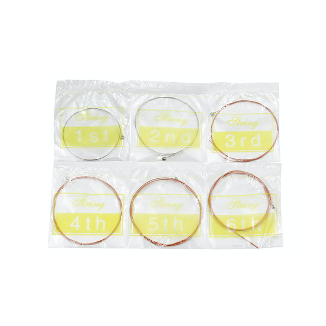 Set 6 Cuerdas Guitarra Acustica Principiantes Aleacion- 2