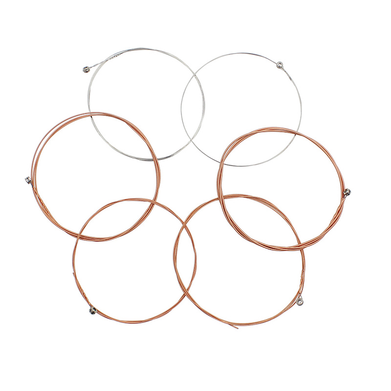 Set 6 Cuerdas Guitarra Acustica Principiantes Aleacion- 1