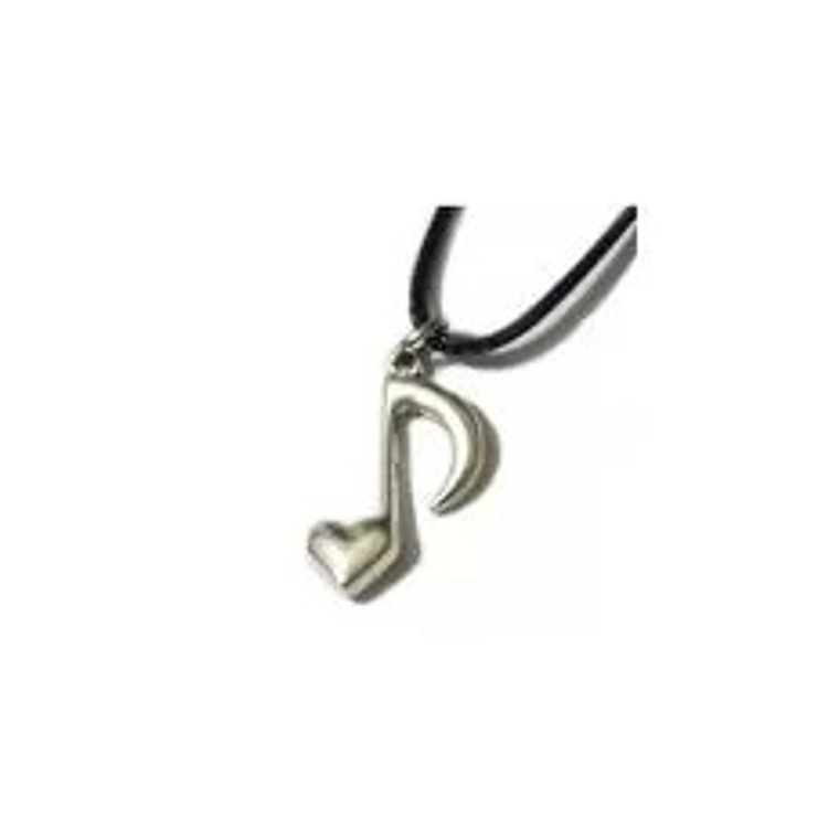 Dije Collar Nota Musical Corchea Corazon 1