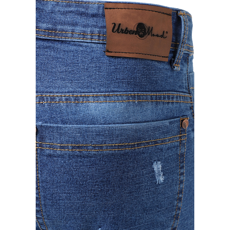 Pantalon Jean Hombre UrbenMood Ajuste Regular Stretch 2305 12