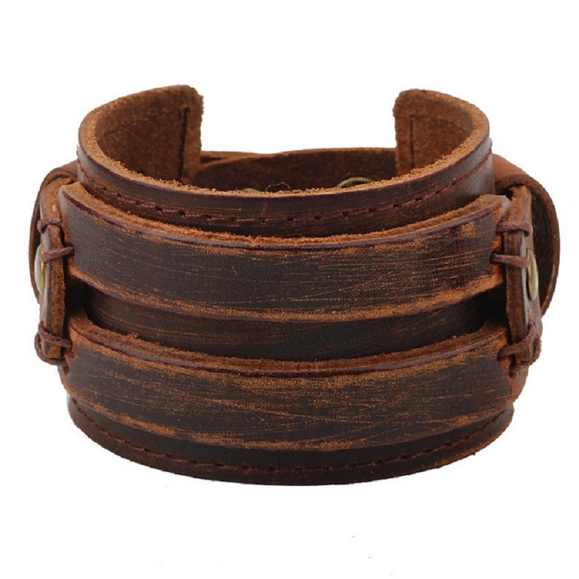 Brazalete Ancho Cuero 3