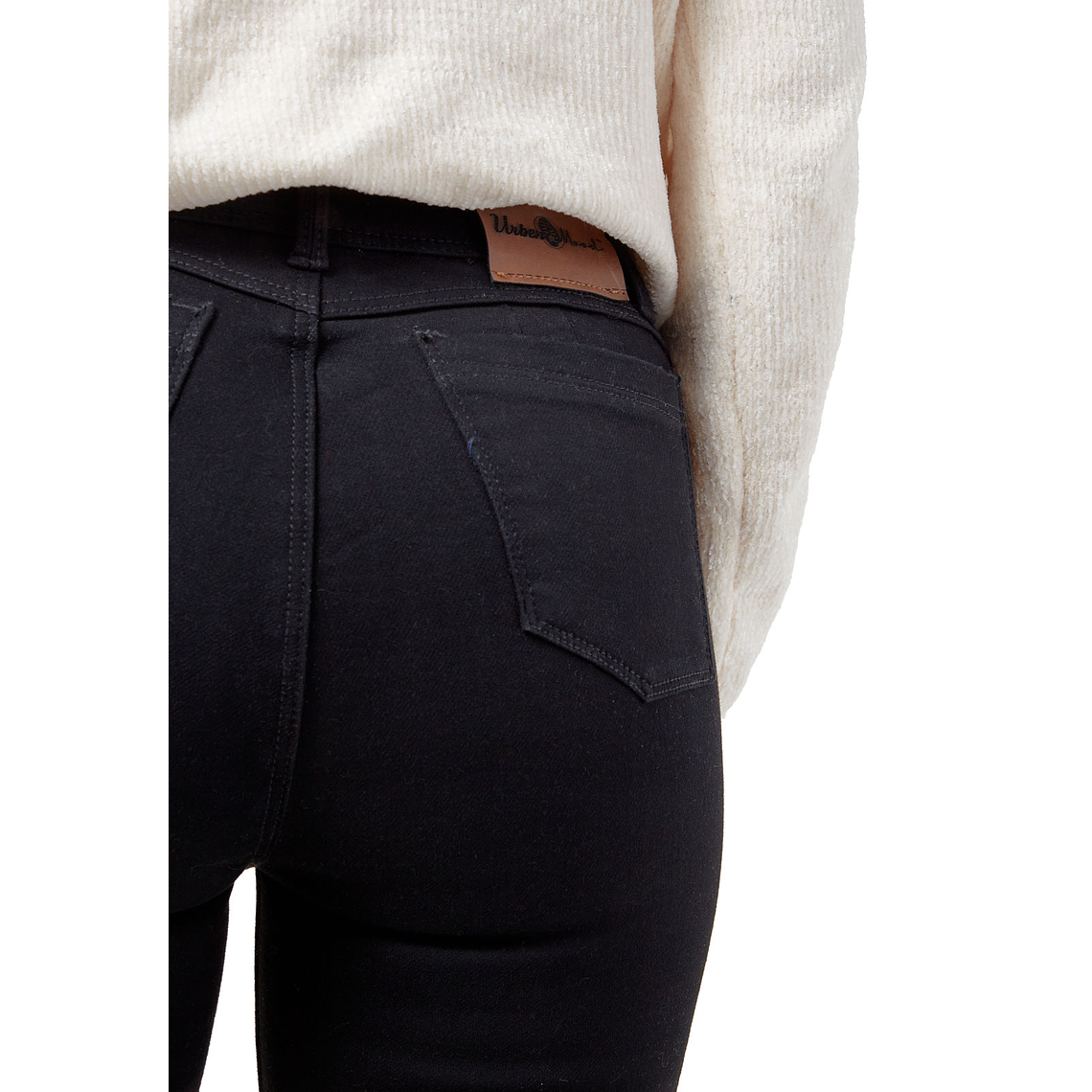 Pantalon Jean Mujer UrbenMood Levanta Cola Stretch 2305 Negro 8