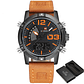 Reloj Cuarzo Digital Militar Naviforce NF9095 Negro Naranja - Miniatura 1