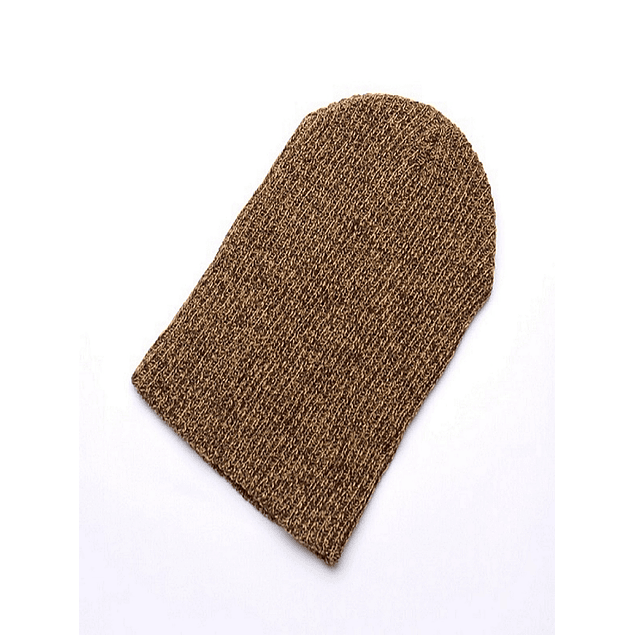 Gorro Beanie Punto Calido Acrilico Unisex 221 Marron