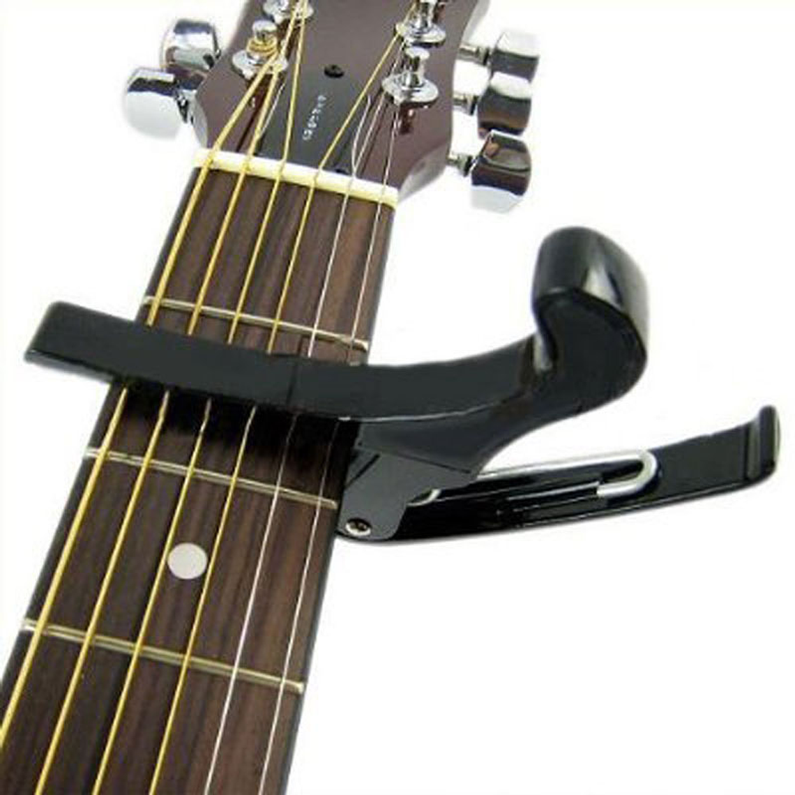Kit Guitarra Capo Plumillas Puas Plectro Afinador Digital 5
