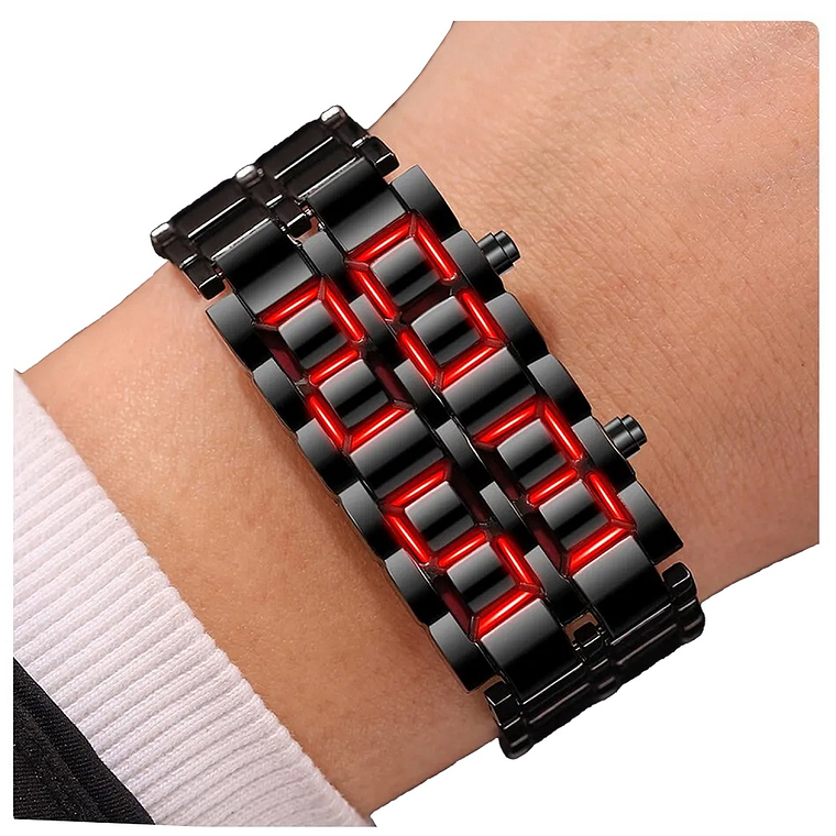 Reloj Hombre UBMD Digital Metal Negro KL4276 Hora y Fecha Negro 3