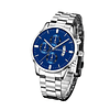 Reloj Hombre UBMD De Quarzo Acero Inoxidable Casual S698 Plateado Azul