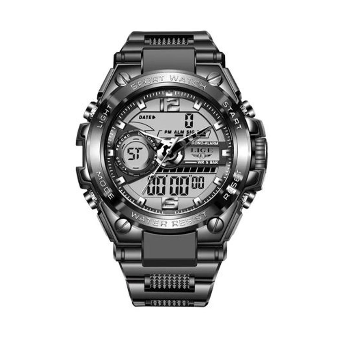 Reloj Hombre Militar Pulsera Cronógrafo Impermeable L8922 Negro 1