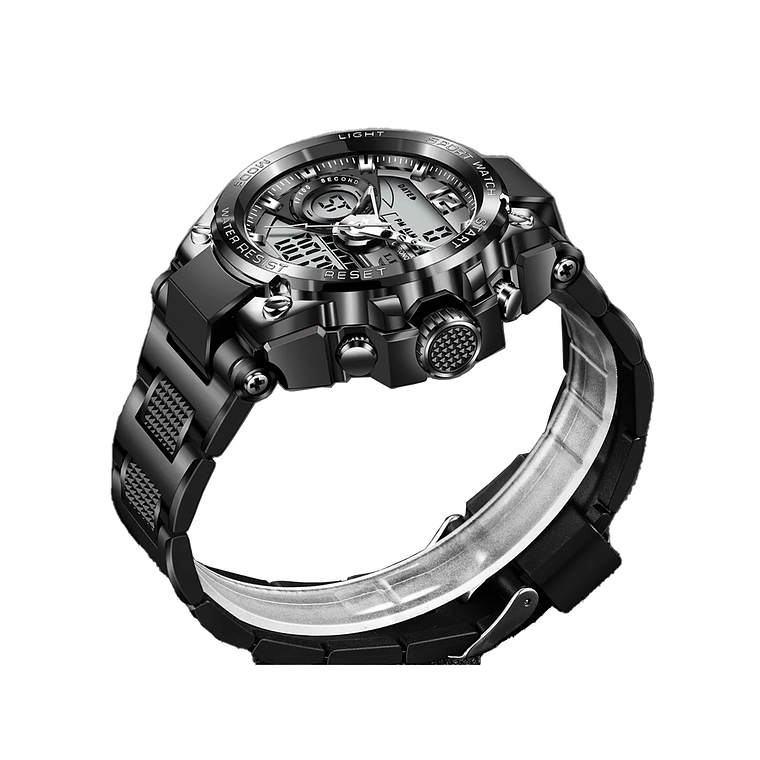 Reloj Hombre Militar Pulsera Cronógrafo Impermeable L8922 Negro 3